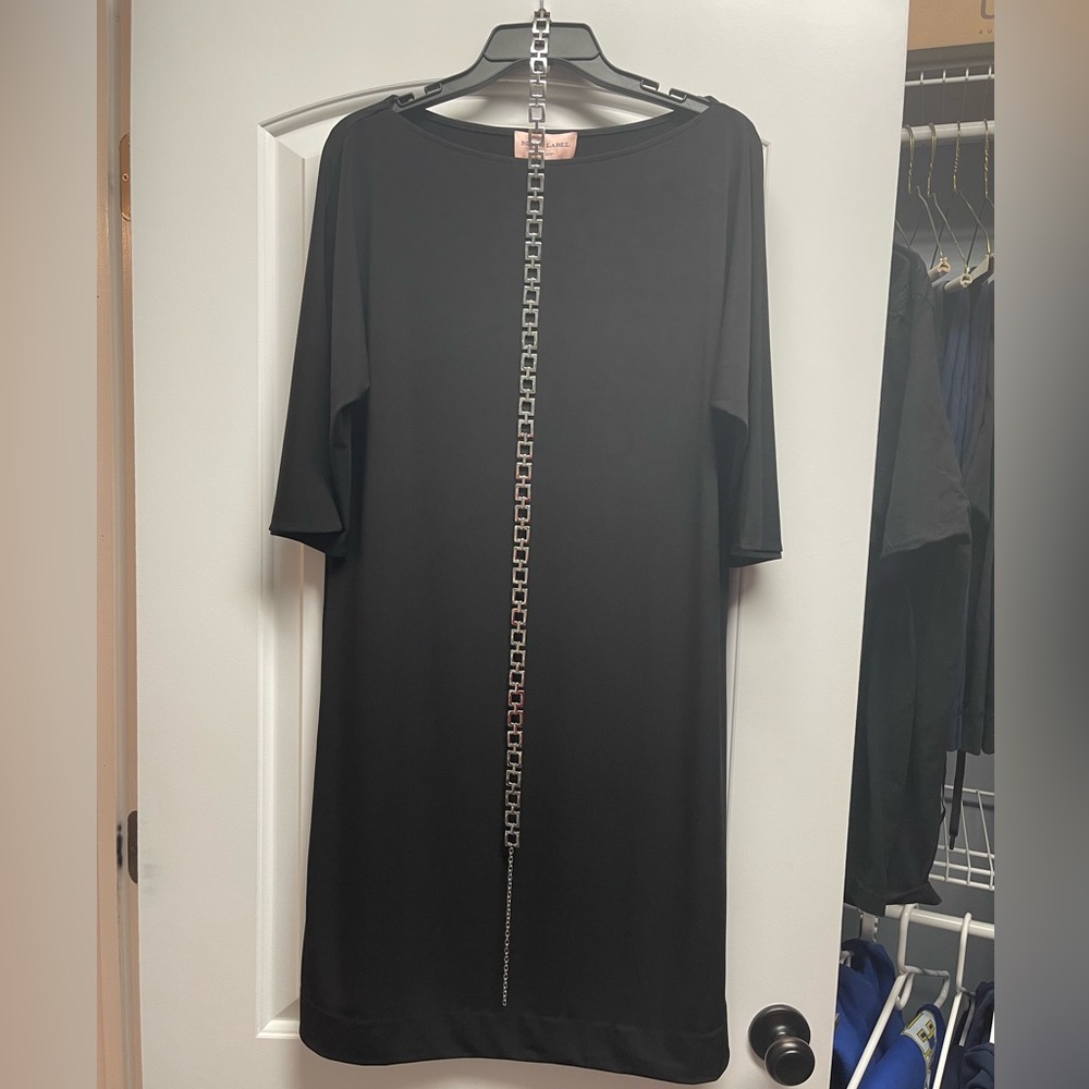 Black Dress with Silver Belt